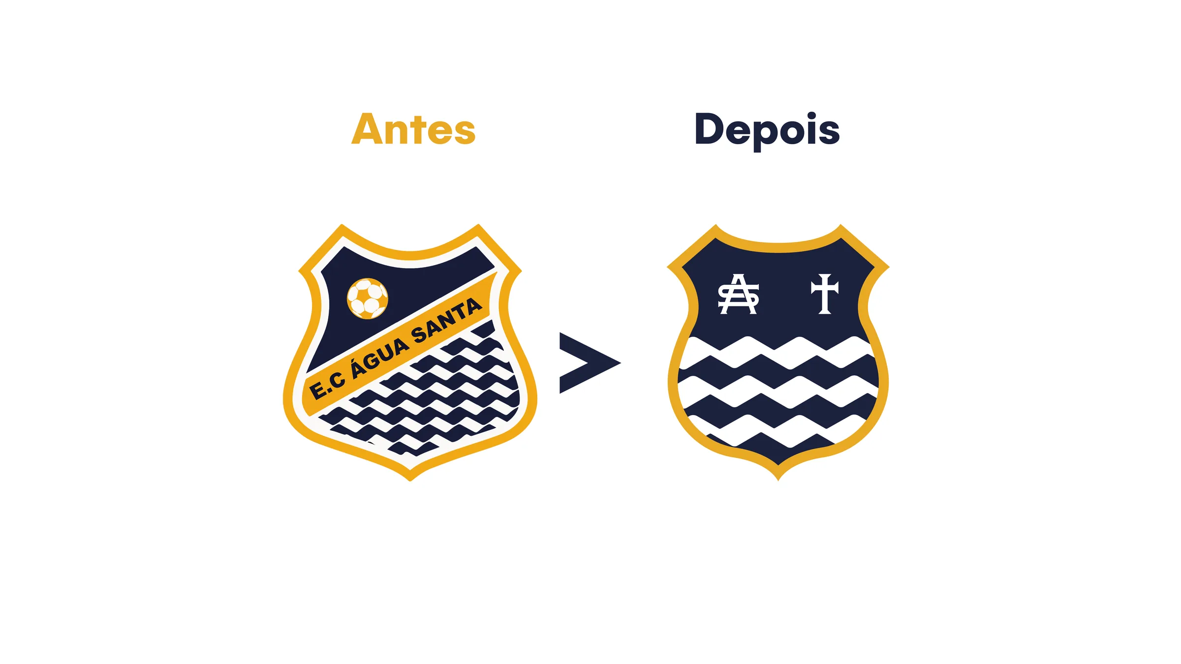 Água Santa Futebol Clube, rebranding · escudo (projeto pessoal), imagem 10 de 19