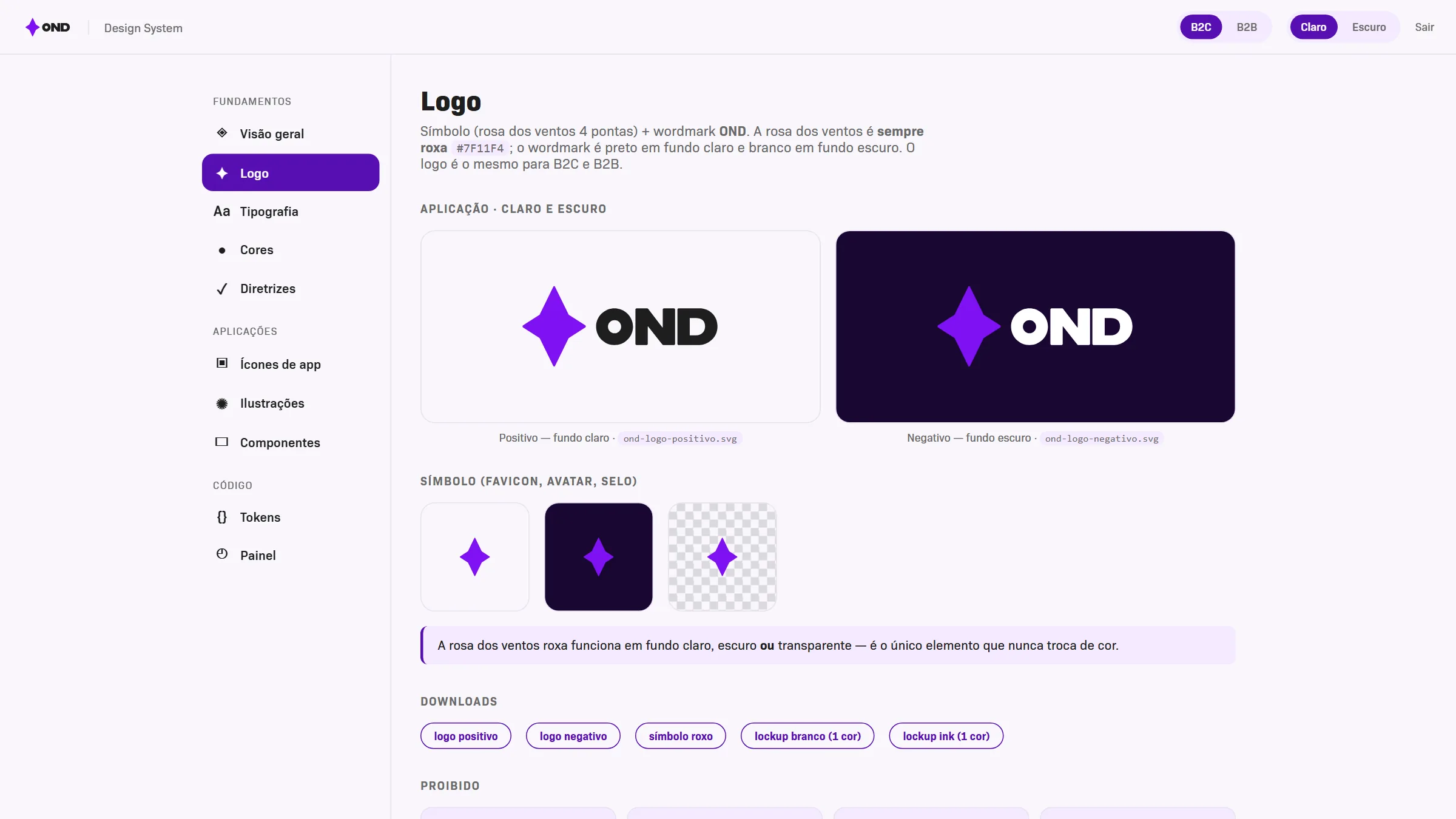 OND · Design System, design system · viagens com IA (OND · Agama), imagem 2 de 6
