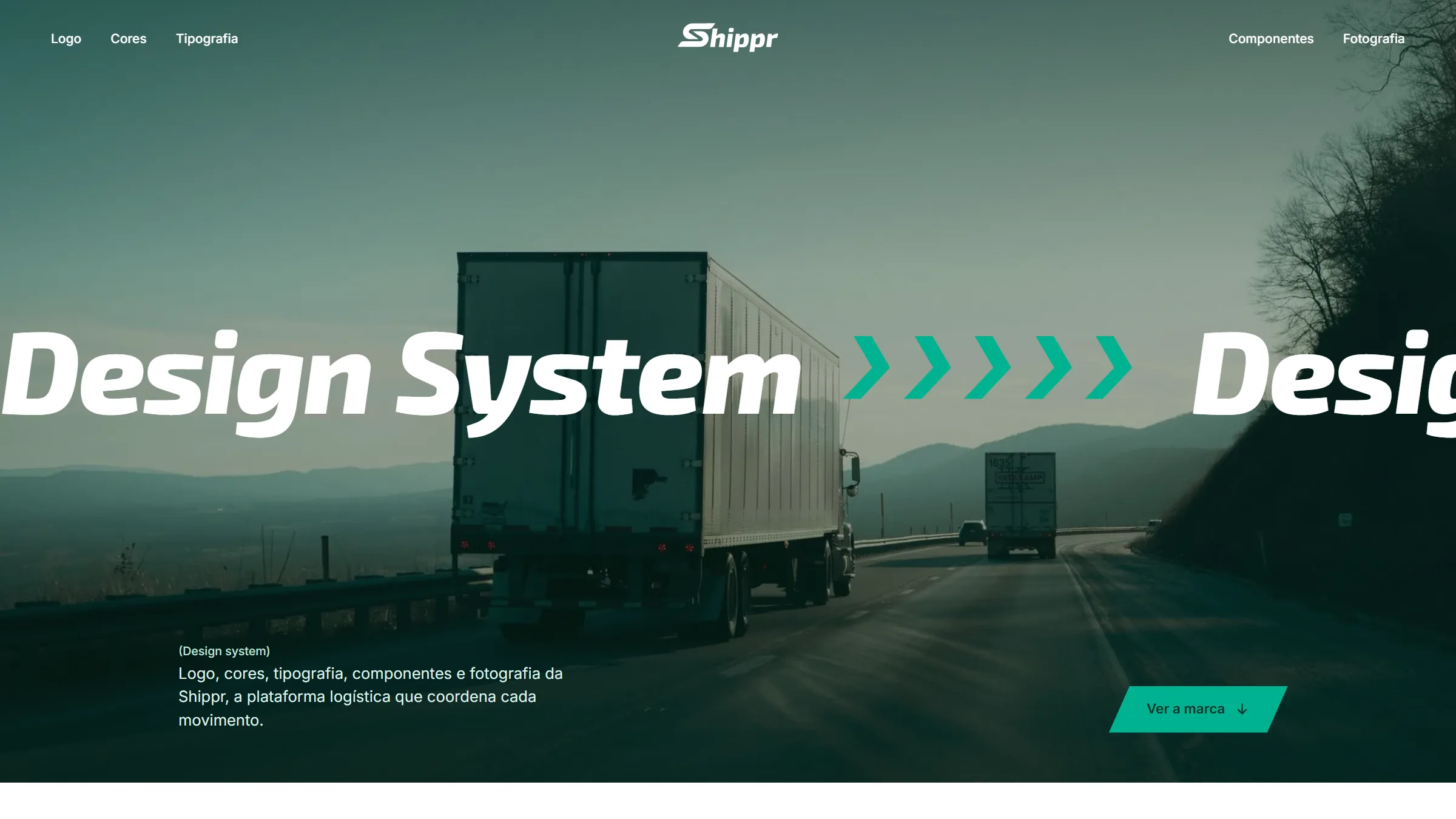 Shippr · Design System, design system · logística (projeto da CHAVES), imagem 1 de 7