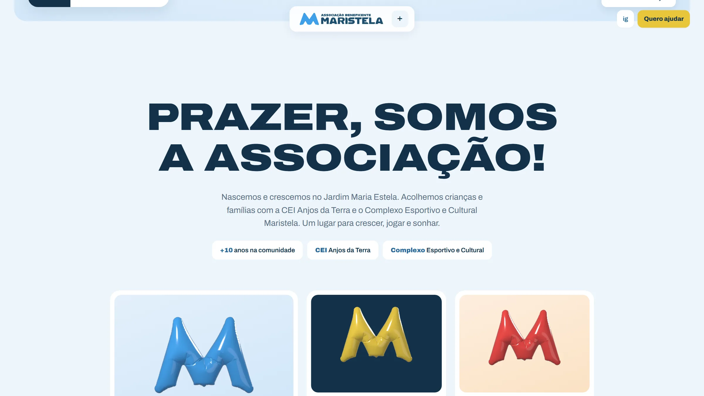 Maristela · Site, site · associação (projeto da CHAVES), imagem 2 de 7