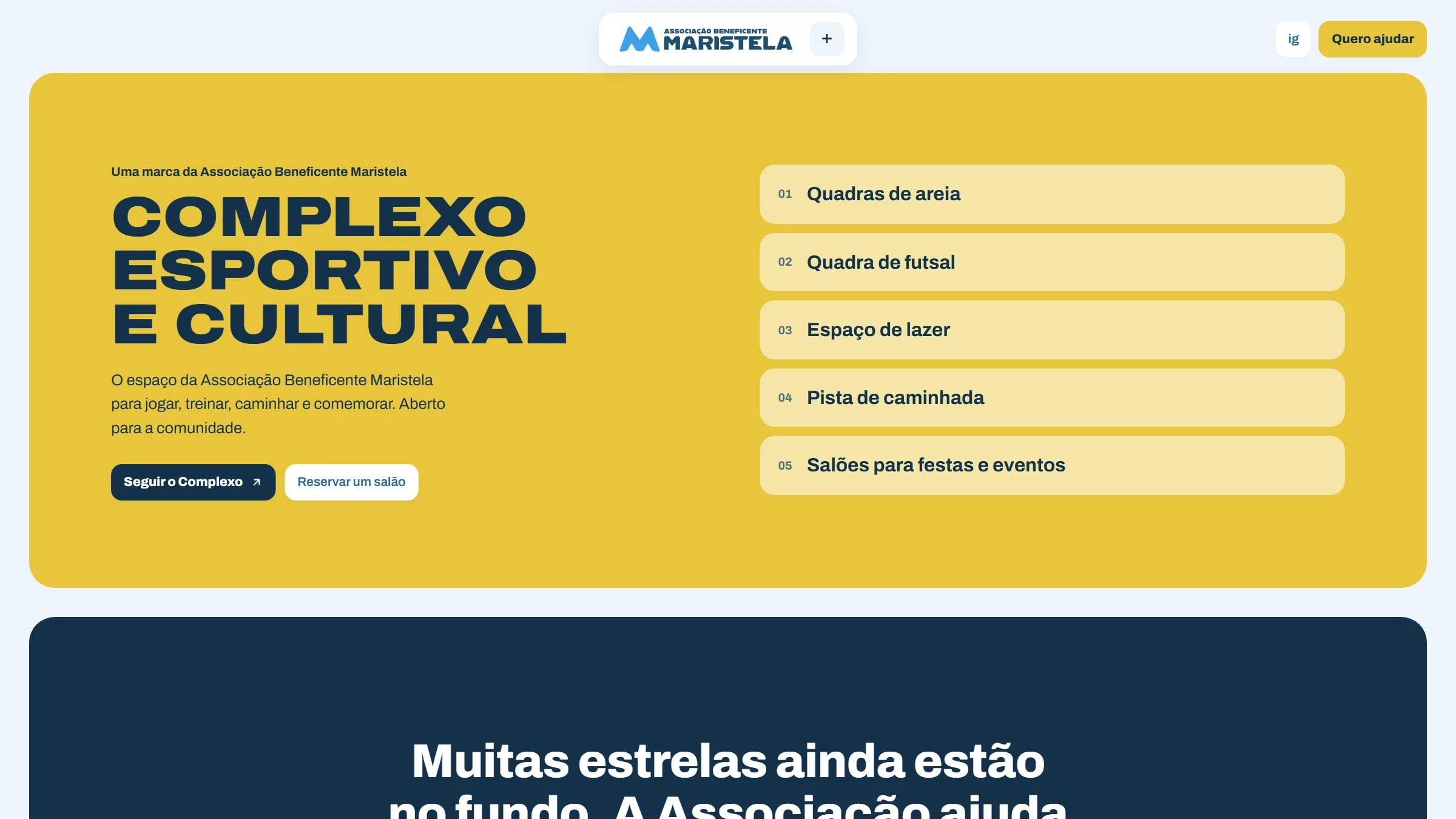Maristela · Site, site · associação (projeto da CHAVES), imagem 3 de 7
