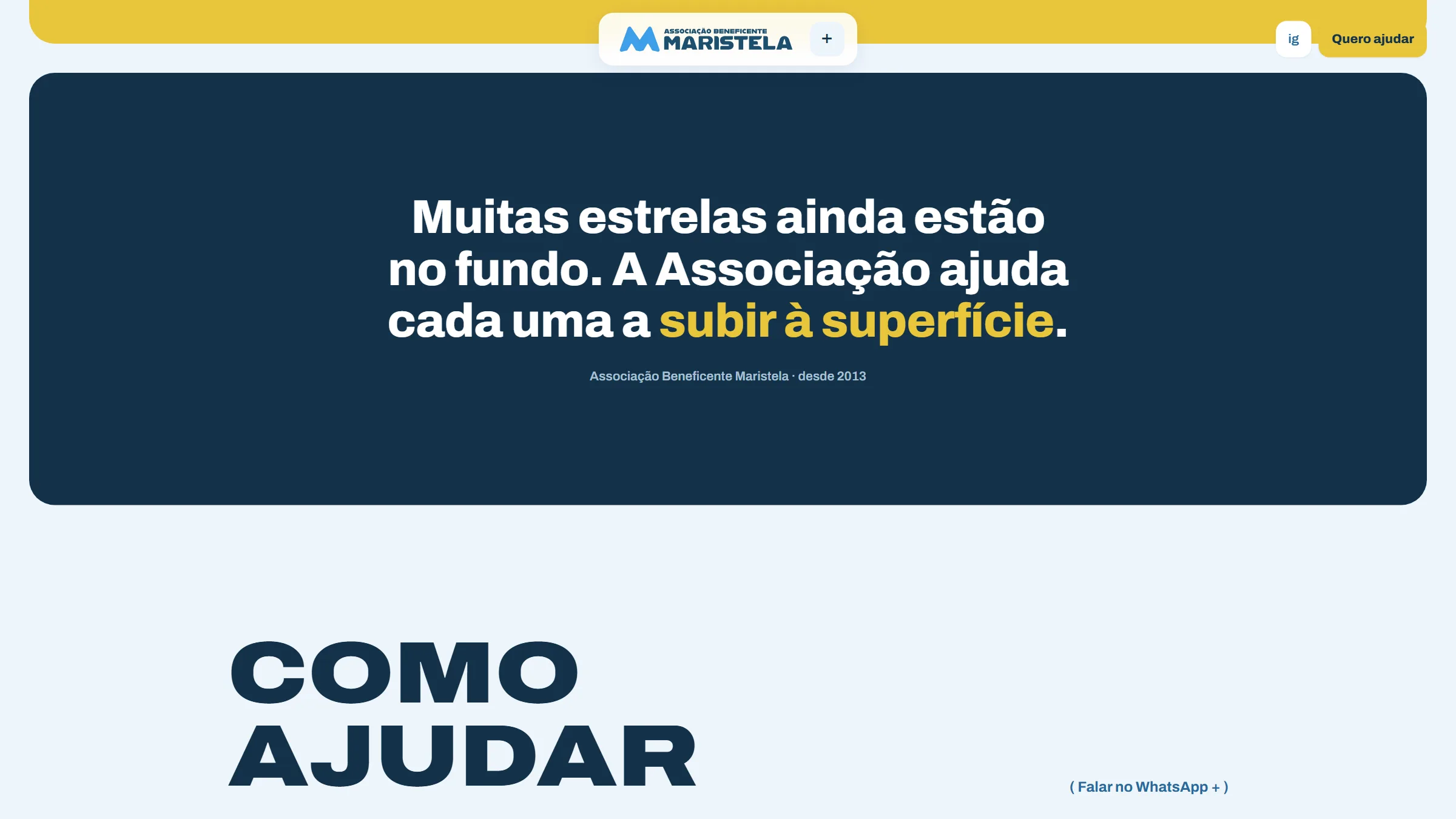 Maristela · Site, site · associação (projeto da CHAVES), imagem 4 de 7