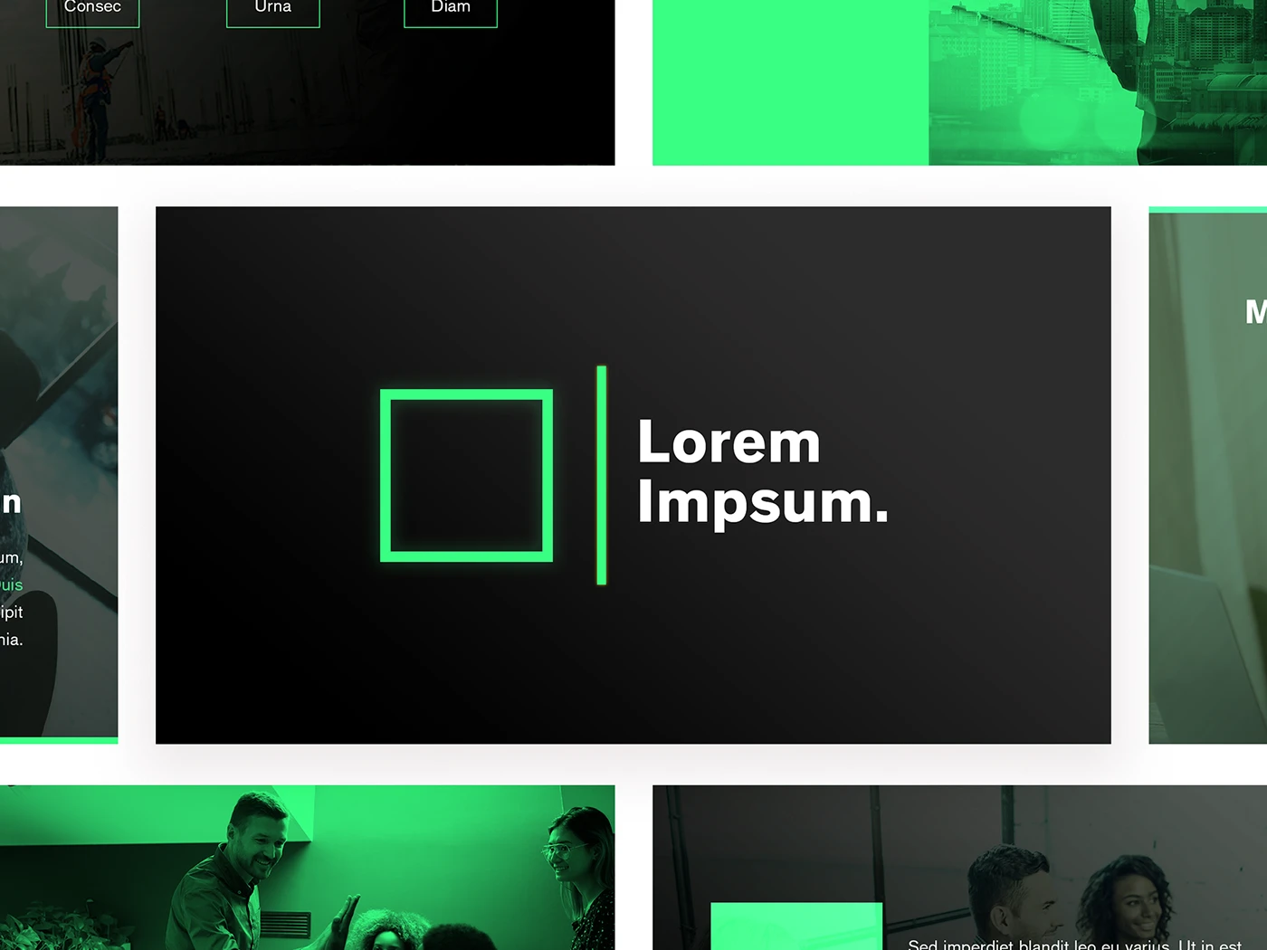 Slide Template · Lorem Ipsum, apresentação · slides (projeto pessoal), imagem 2 de 11