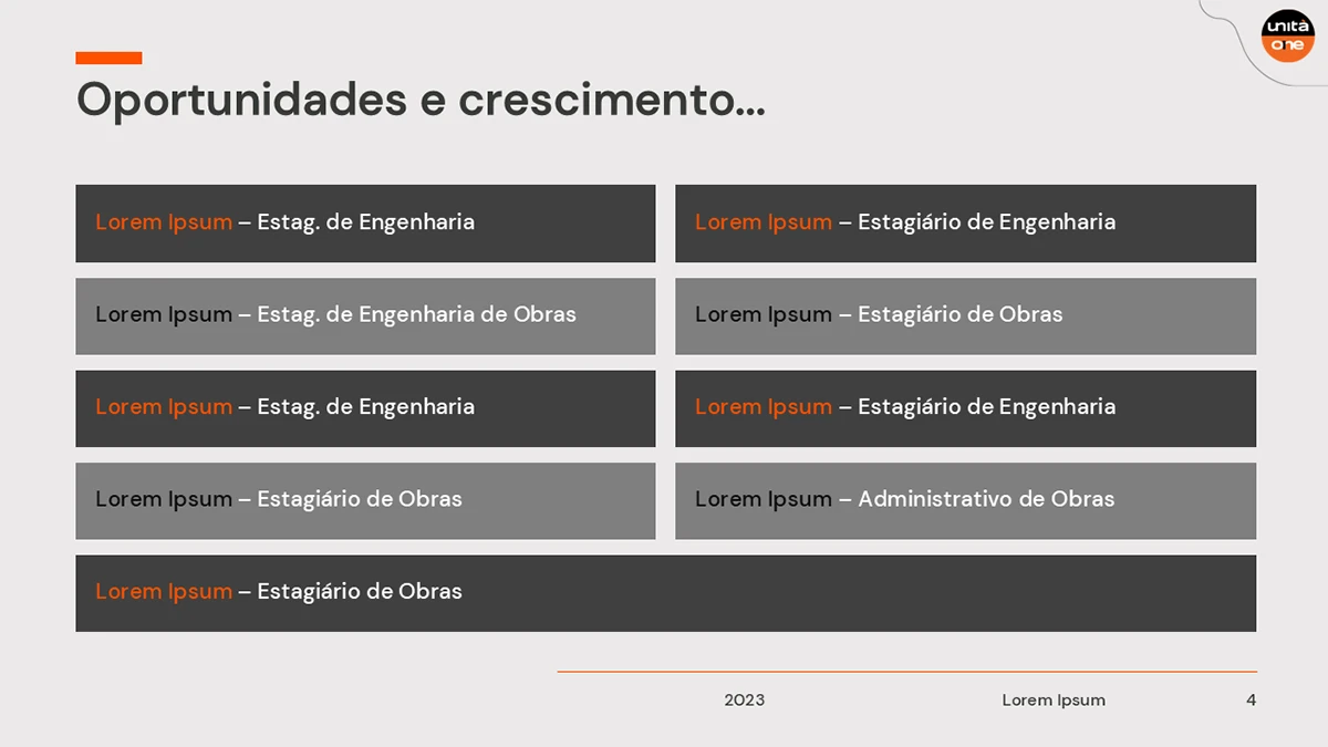 Unità, apresentação · slides (projeto pessoal), imagem 6 de 71